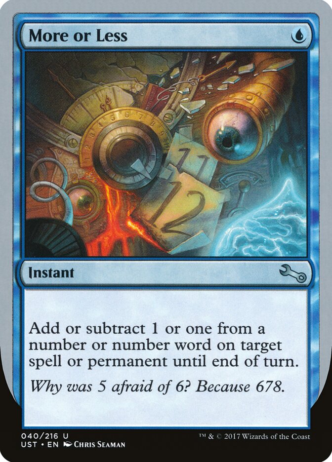 More or Less (40) - Unstable (UST)