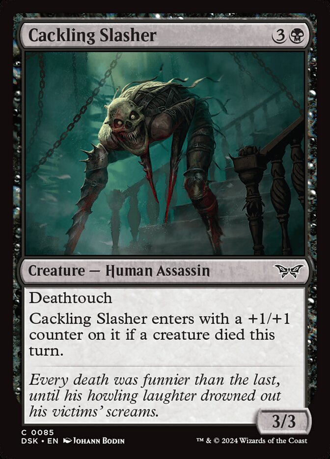 Cackling Slasher - [Foil] Duskmourn: House of Horror (DSK)