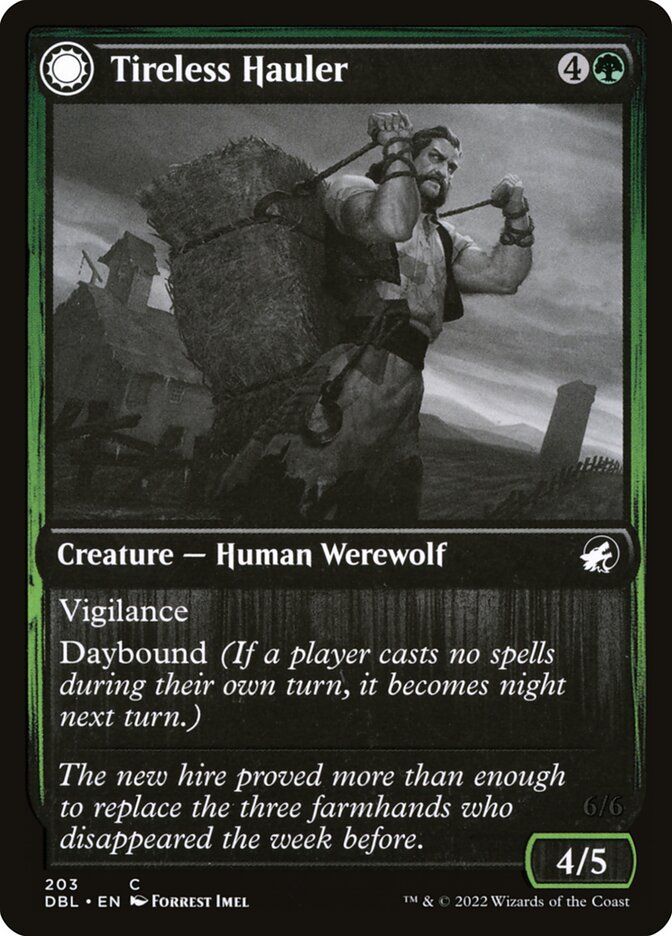 Tireless Hauler // Dire-Strain Brawler - Innistrad: Double Feature (DBL)