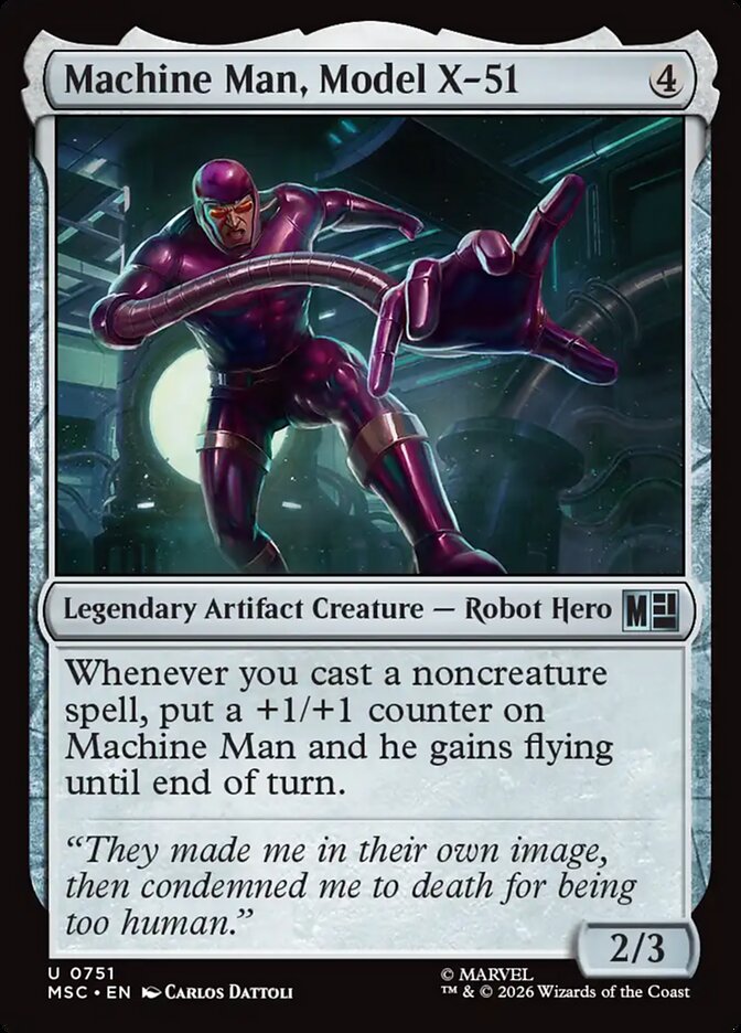 Machine Man, Model X-51 (751) - Marvel Super Heroes Commander (MSC)
