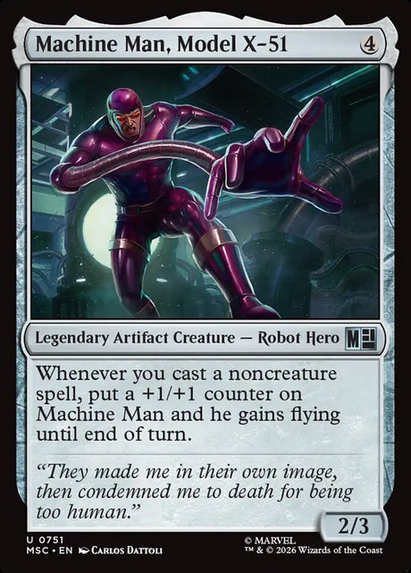 Machine Man, Model X-51 (751) - Marvel Super Heroes Commander (MSC)