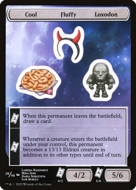 Cool Fluffy Loxodon (28) - Unfinity Sticker Sheets (SUNF)