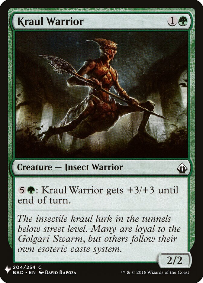 Kraul Warrior (BBD-204) - The List (PLST)