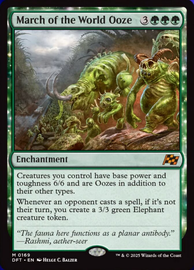 March of the World Ooze - [Foil] Aetherdrift (DFT)
