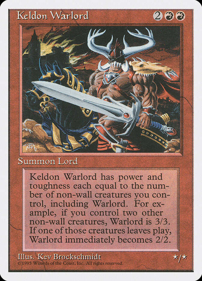 Keldon Warlord (207) - Fourth Edition (4ED)