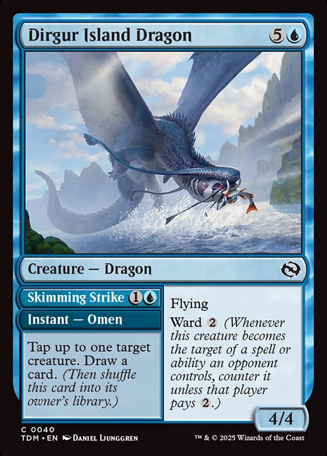 Dirgur Island Dragon // Skimming Strike (40) - Tarkir: Dragonstorm (TDM)