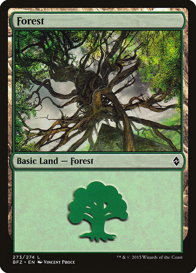 Forest (273a) - Battle for Zendikar (BFZ)