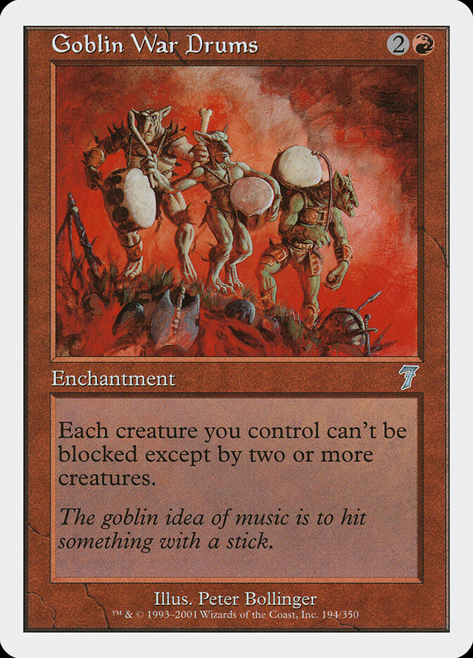 Goblin War Drums (194) - Seventh Edition (7ED)