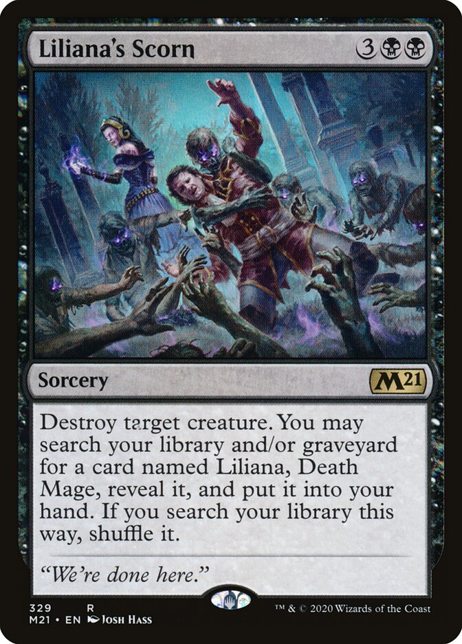 Liliana's Scorn (329) - Core Set 2021 (M21)