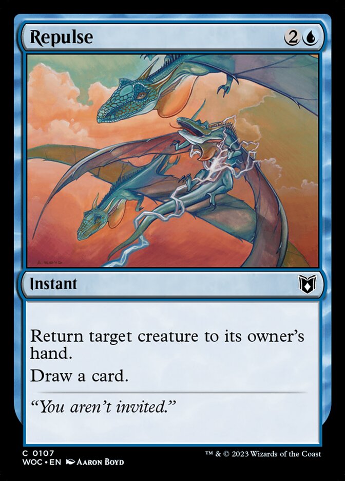 Repulse (107) - Wilds of Eldraine Commander (WOC)