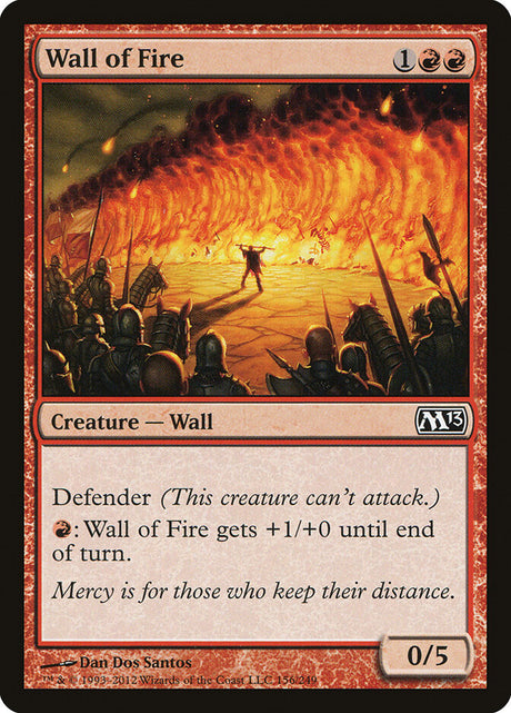 Wall of Fire (156) - Magic 2013 (M13)