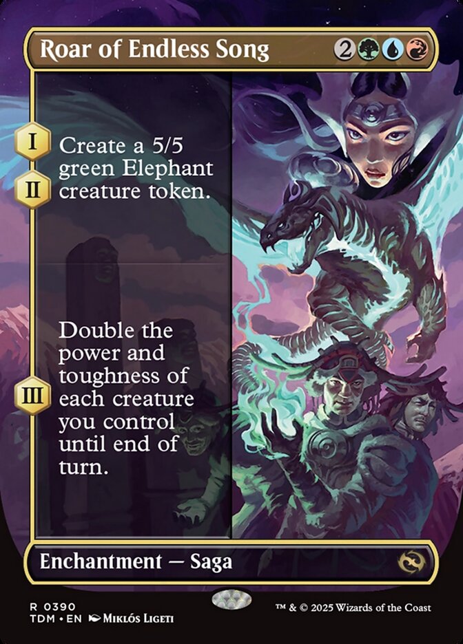 Roar of Endless Song (390) - [Borderless] Tarkir: Dragonstorm (TDM)