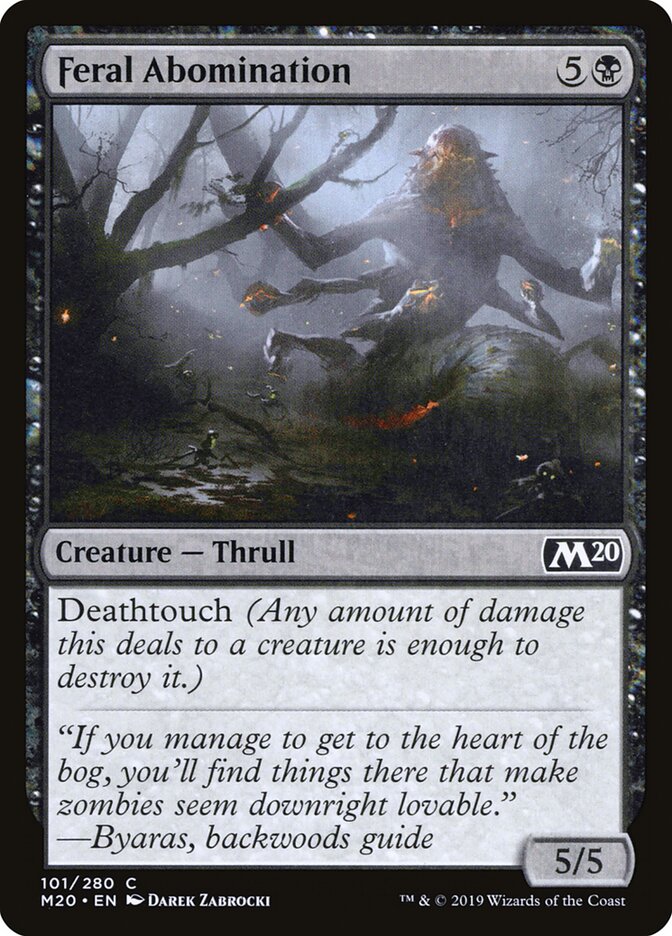 Feral Abomination (101) - Core Set 2020 (M20)