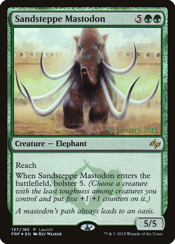 Sandsteppe Mastodon (137) - Fate Reforged Promos (PFRF)