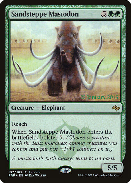 Sandsteppe Mastodon (137) - Fate Reforged Promos (PFRF)