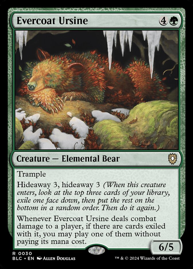 Evercoat Ursine (30) - Bloomburrow Commander (BLC)