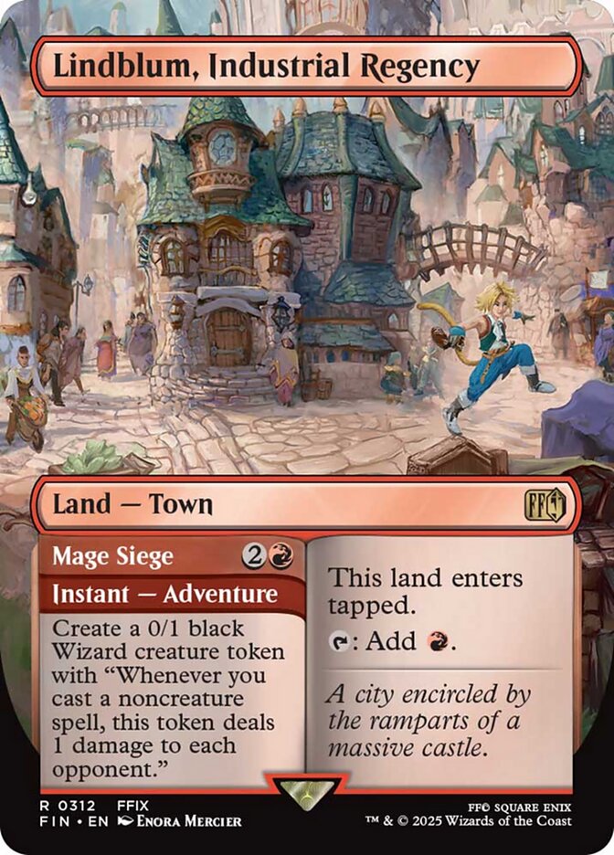 Lindblum, Industrial Regency // Mage Siege (312) - [Foil, Borderless] Final Fantasy (FIN)