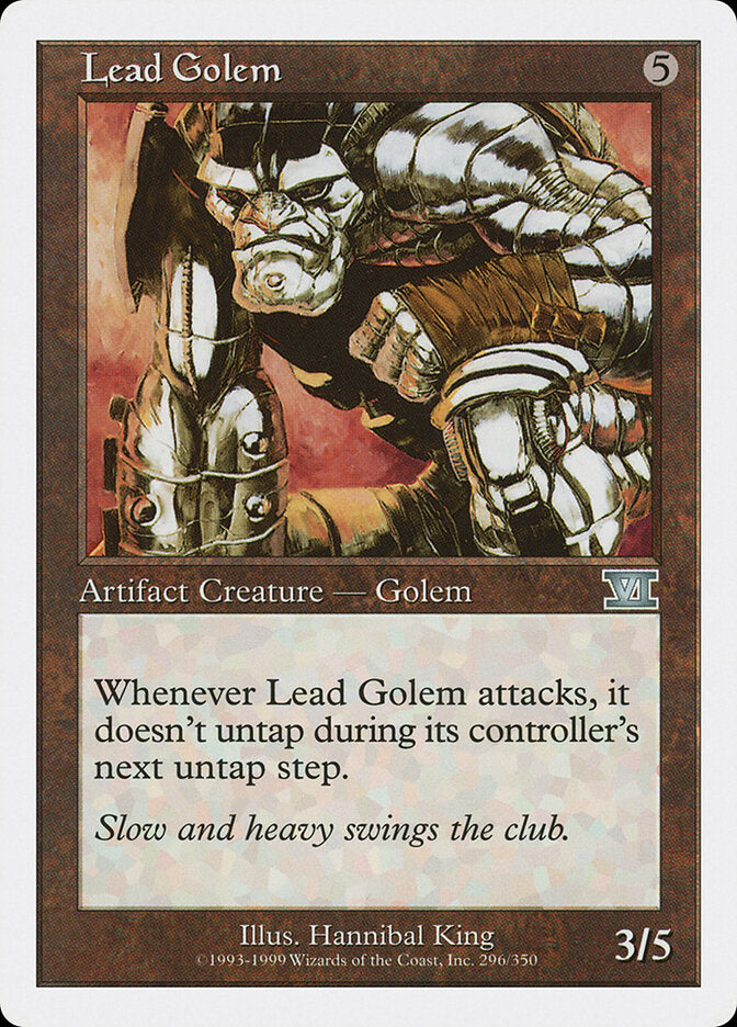Lead Golem (296) - Classic Sixth Edition (6ED)