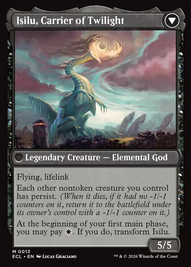 Eirdu, Carrier of Dawn // Isilu, Carrier of Twilight (13) - Lorwyn Eclipsed (ECL)