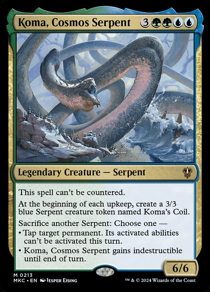 Koma, Cosmos Serpent (213) - Murders at Karlov Manor Commander (MKC)