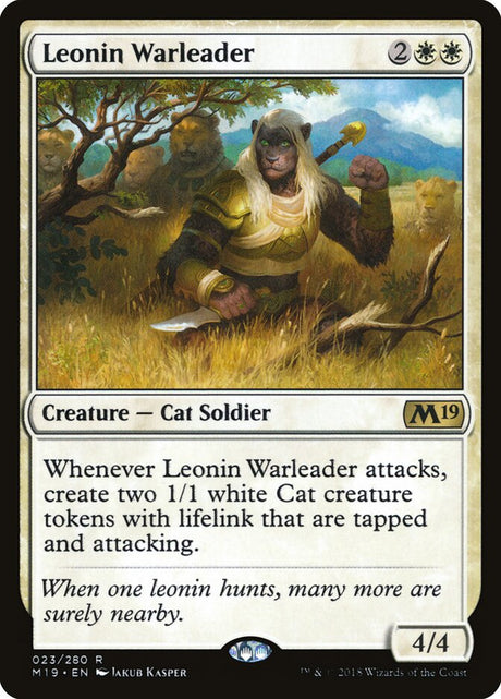 Leonin Warleader (23) - Core Set 2019 (M19)