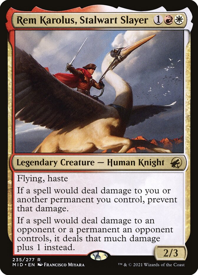 Rem Karolus, Stalwart Slayer (235) - Innistrad: Midnight Hunt (MID)