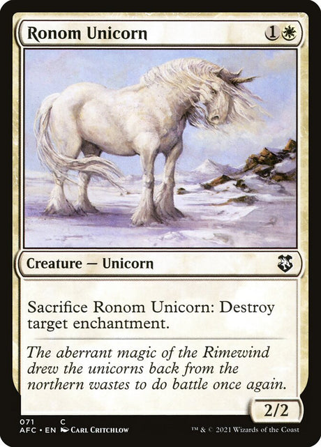 Ronom Unicorn (71) - Forgotten Realms Commander (AFC)