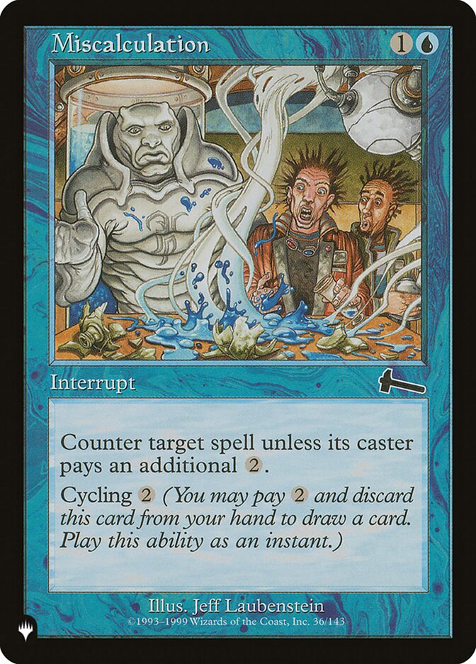 Miscalculation (ULG-36) - The List (PLST)