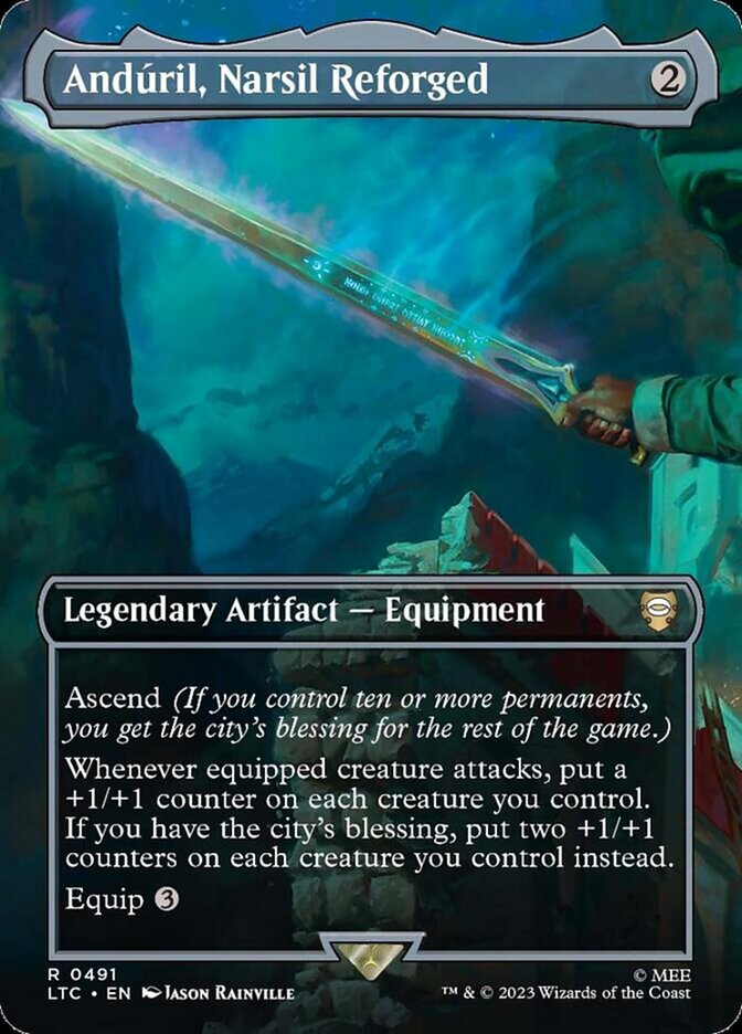 Andúril, Narsil Reforged (491) - Tales of Middle-earth Commander (LTC)