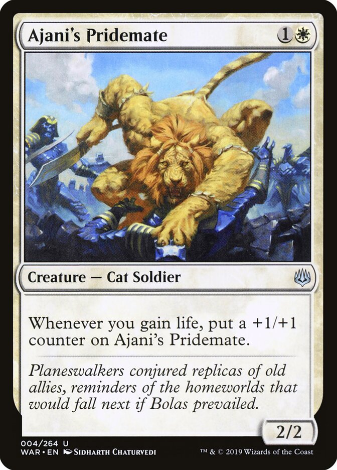 Ajani's Pridemate (4) - War of the Spark (WAR)
