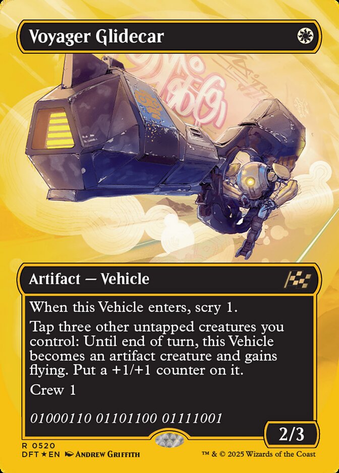 Voyager Glidecar - [First Place Foil, Borderless] Aetherdrift (DFT)