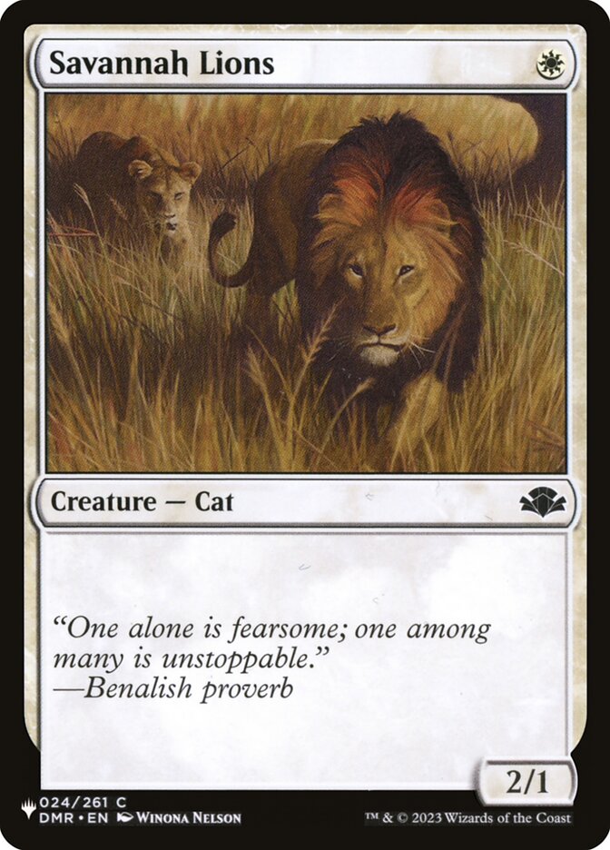 Savannah Lions (DMR-24) - The List (PLST)