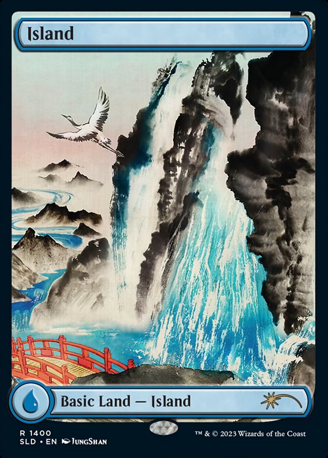 Island (1400) - [Foil, Full Art] Secret Lair Drop (SLD)