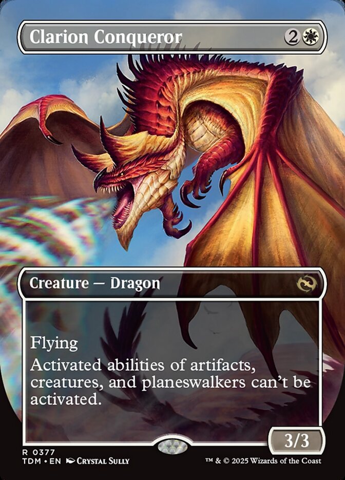 Clarion Conqueror // Clarion Conqueror (377) - [Borderless] Tarkir: Dragonstorm (TDM)