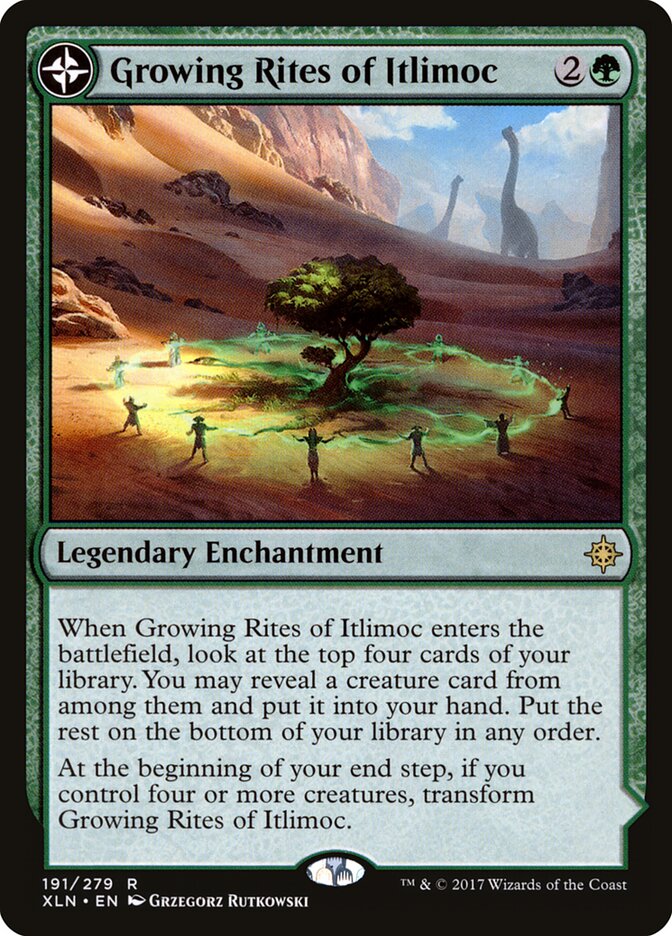 Growing Rites of Itlimoc // Itlimoc, Cradle of the Sun (191) - Ixalan (XLN)