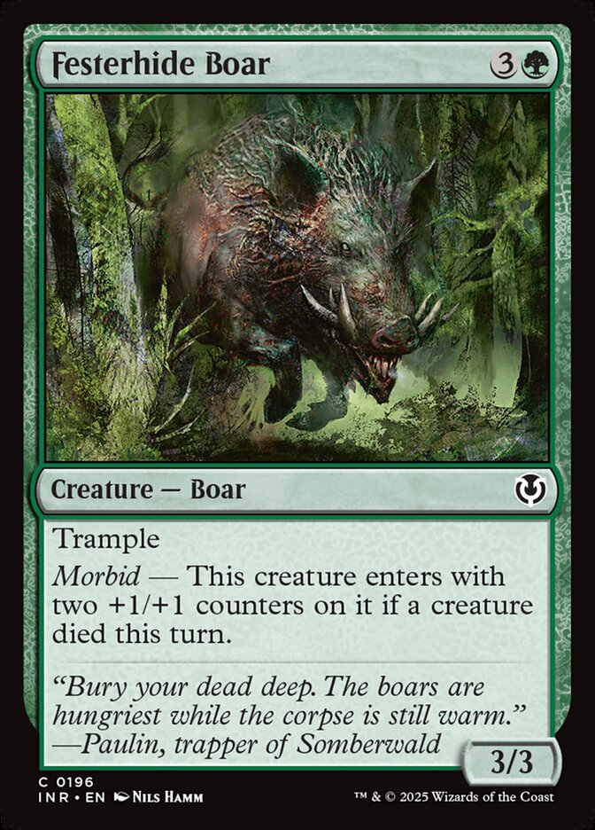 Festerhide Boar - [Foil] Innistrad Remastered (INR)