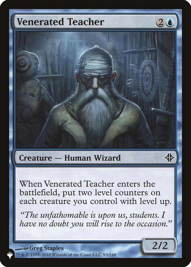 Venerated Teacher - The List (PLST)