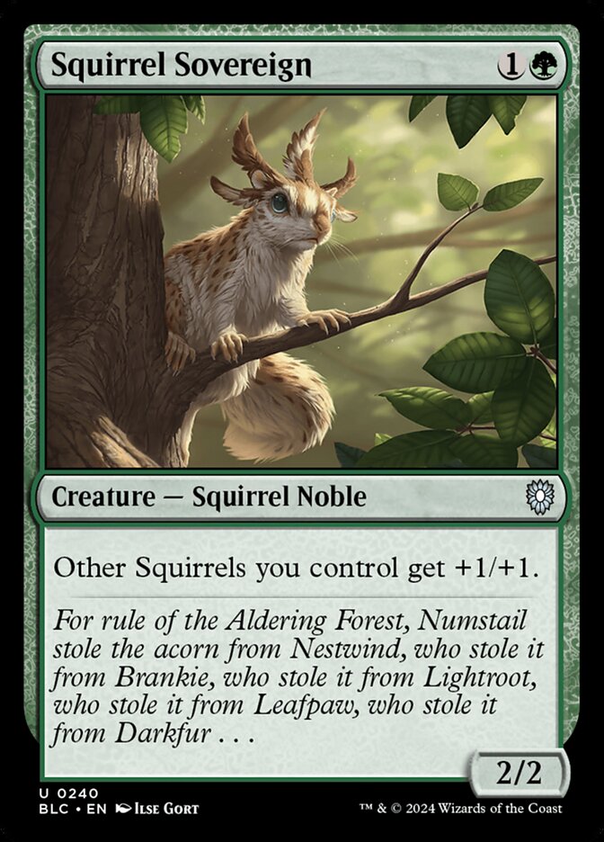 Squirrel Sovereign (240) - Bloomburrow Commander (BLC)