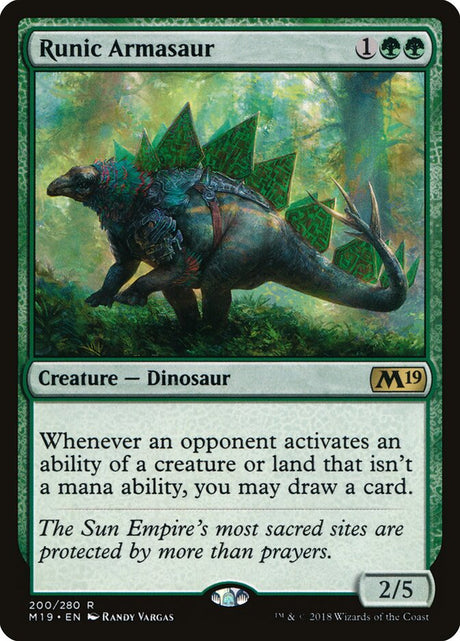Runic Armasaur (200) - Core Set 2019 (M19)