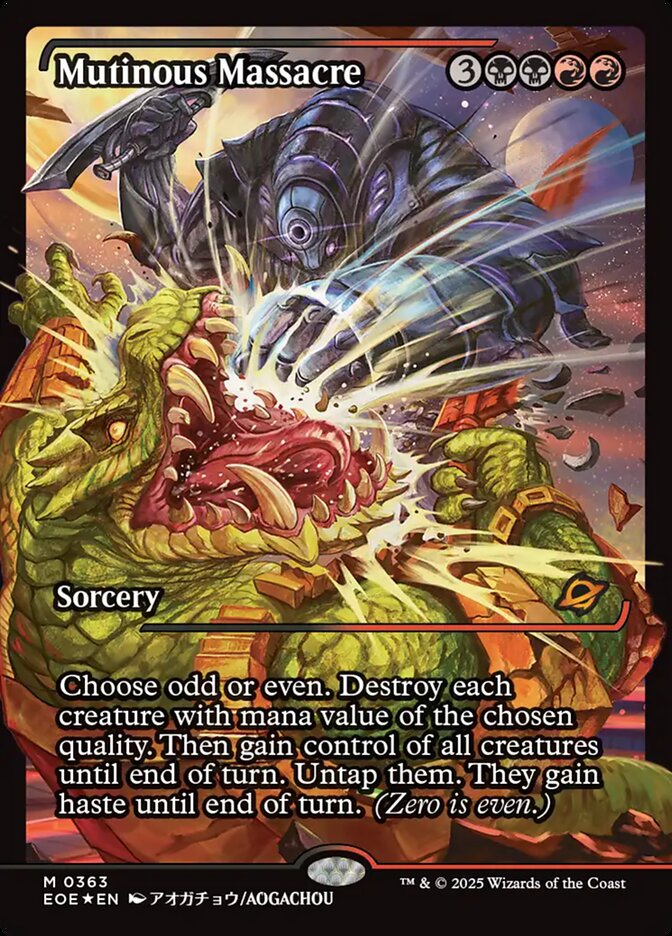 Mutinous Massacre (363) - [Foil, Showcase] Edge of Eternities (EOE)
