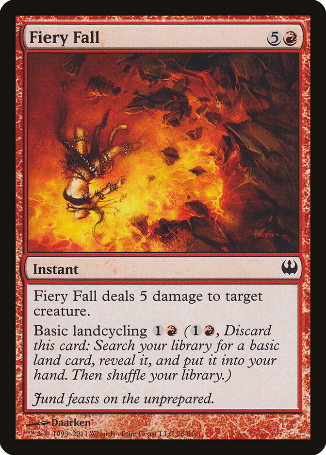 Fiery Fall (76) - Duel Decks: Knights vs. Dragons (DDG)