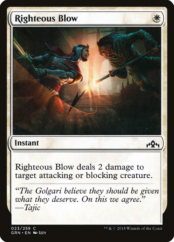 Righteous Blow (23) - Guilds of Ravnica (GRN)