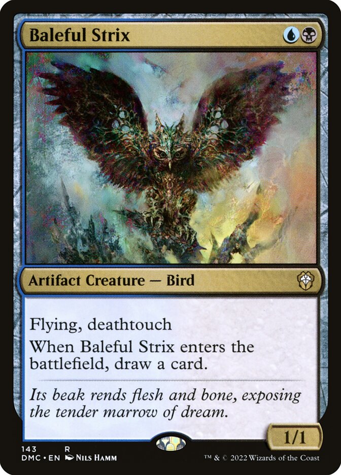 Baleful Strix (143) - Dominaria United Commander (DMC)