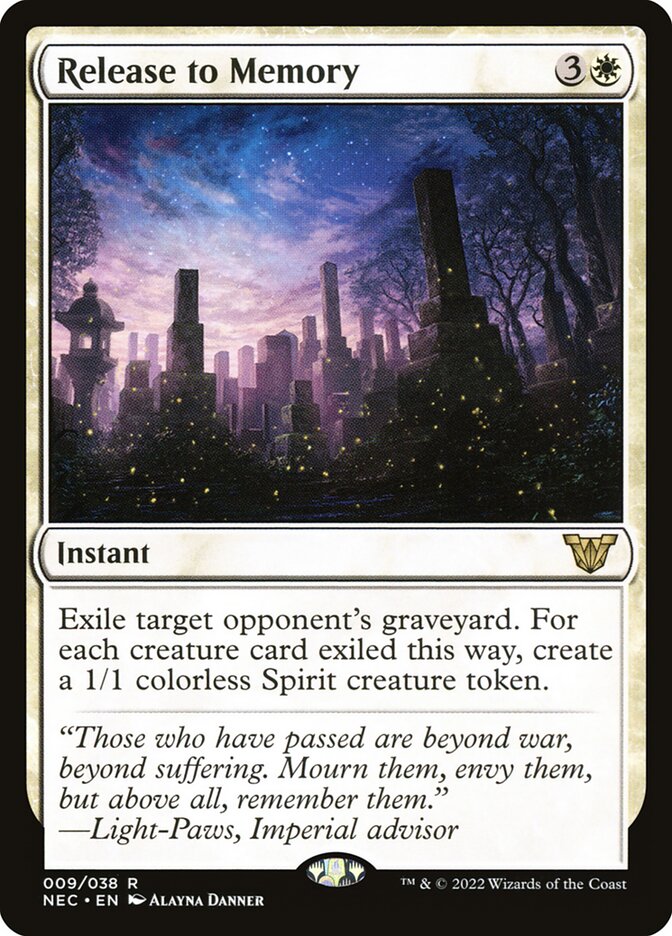 Release to Memory (9) - Neon Dynasty Commander (NEC)