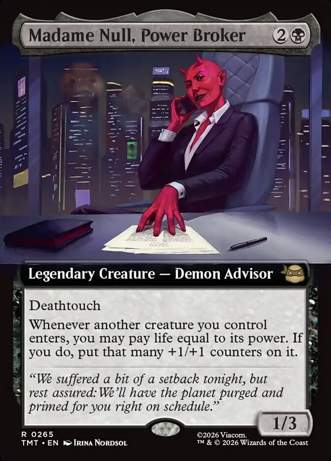 Madame Null, Power Broker (265) - Teenage Mutant Ninja Turtles (TMT)