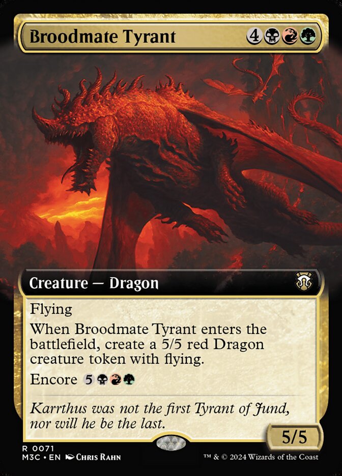 Broodmate Tyrant - [Extended Art] Modern Horizons 3 Commander (M3C)