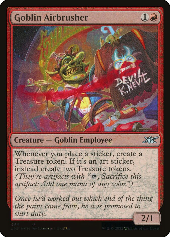 Goblin Airbrusher (394) - Unfinity (UNF)