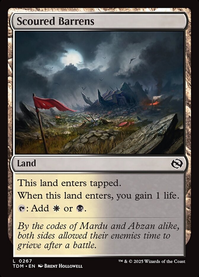 Scoured Barrens (267) - Tarkir: Dragonstorm (TDM)