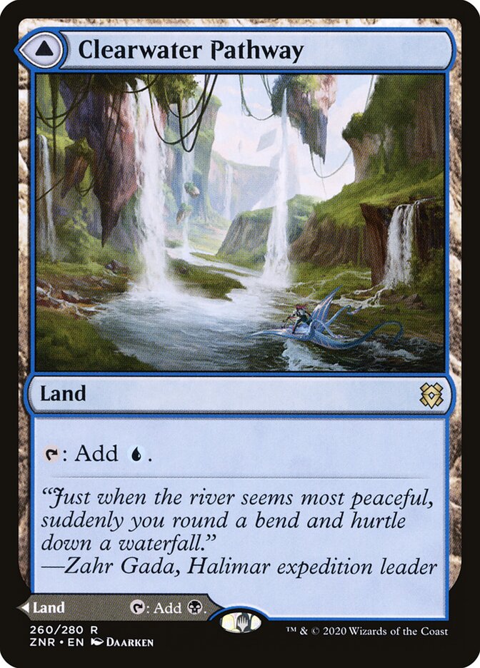 Clearwater Pathway // Murkwater Pathway (260) - Zendikar Rising (ZNR)
