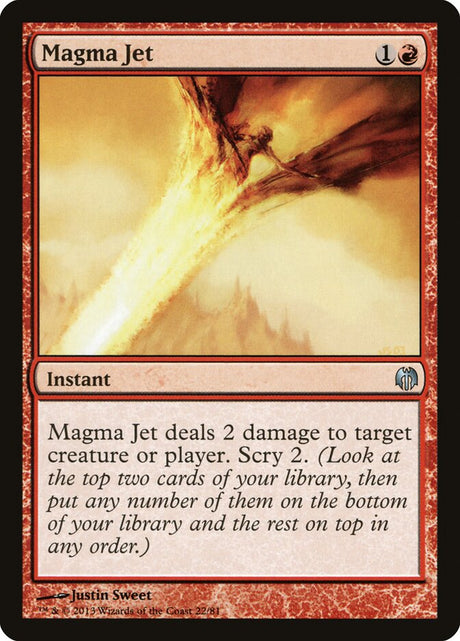 Magma Jet (22) - Duel Decks: Heroes vs. Monsters (DDL)
